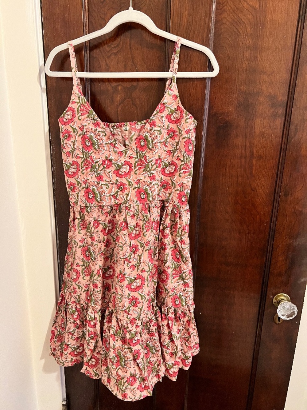 Pink Block Print Dress